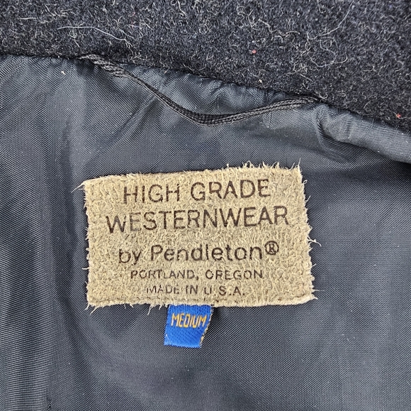 Pendleton High Grade Westernwear Med. Aztec Southwestern Jacket Vintage - Picture 7 of 10